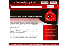 Tablet Screenshot of afreemandrivingschool.com